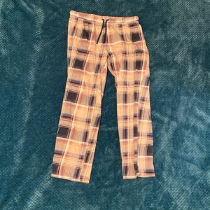 Pink plaid pajamas
